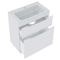 Vivon Тумба с раковиной Shelly 70 белая матовая – фотография-12